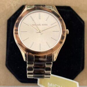 Michael Kors MK4542 Slim Runway Two-Tone Ladies Watch